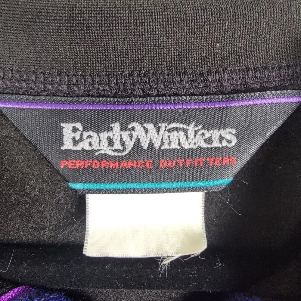 Vintage Early Winters Performance Jacket Unisex Large Black Vented Underarms